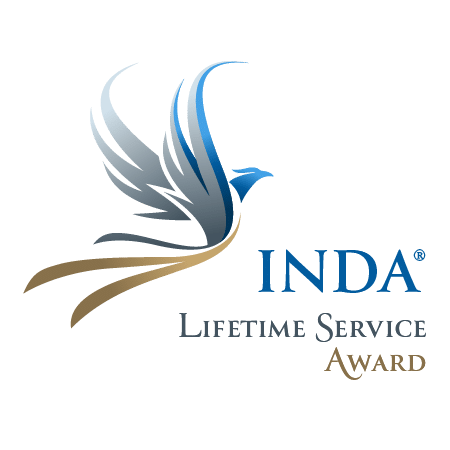 INDA Lifetime Service Award Graphic