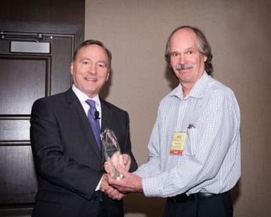 Jim Hanson Accepts INDA Lifetime Service Award Oct 21 14 INSIGHT web