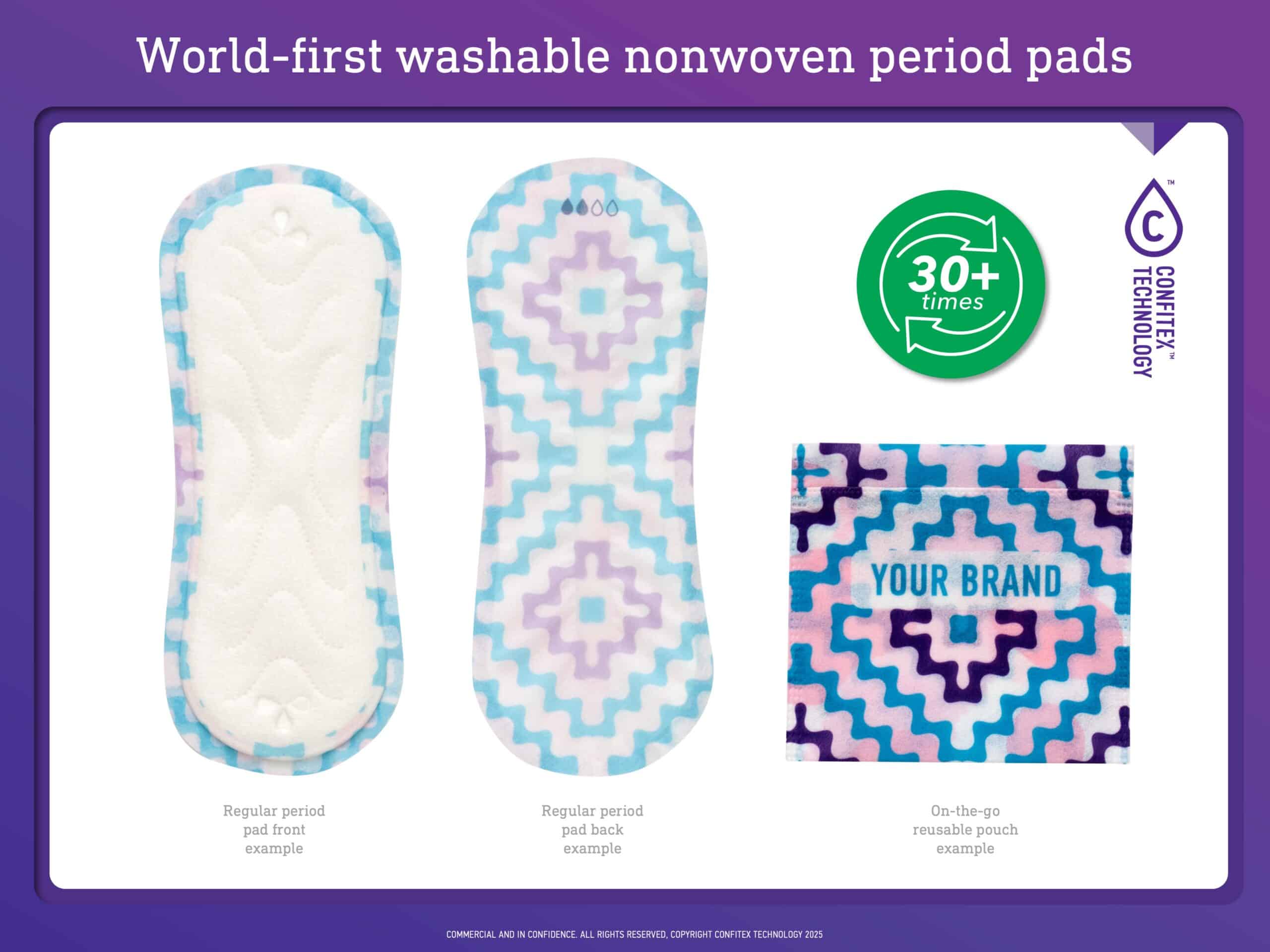 Washable Nonwoven Sanitary Pads