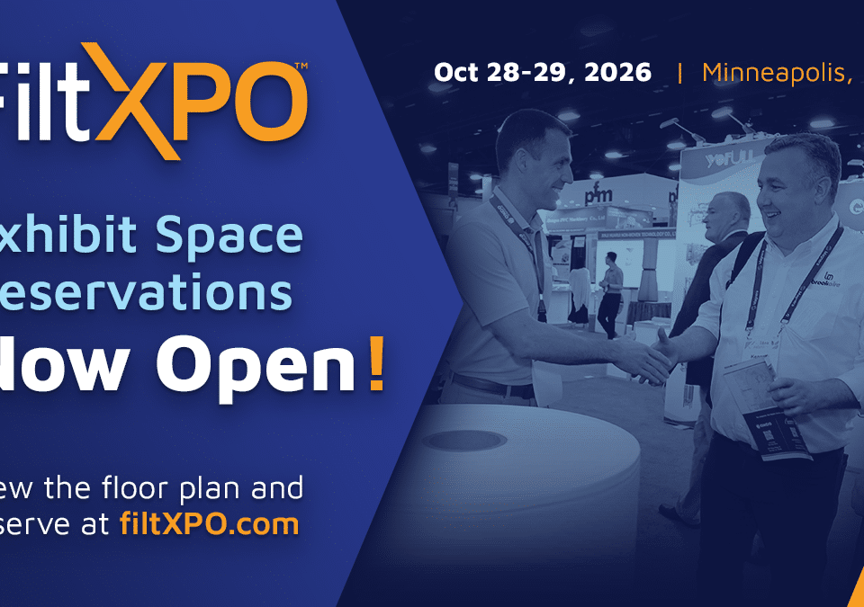 FiltXPO26 Exhibit Space Open PR Graphic 1