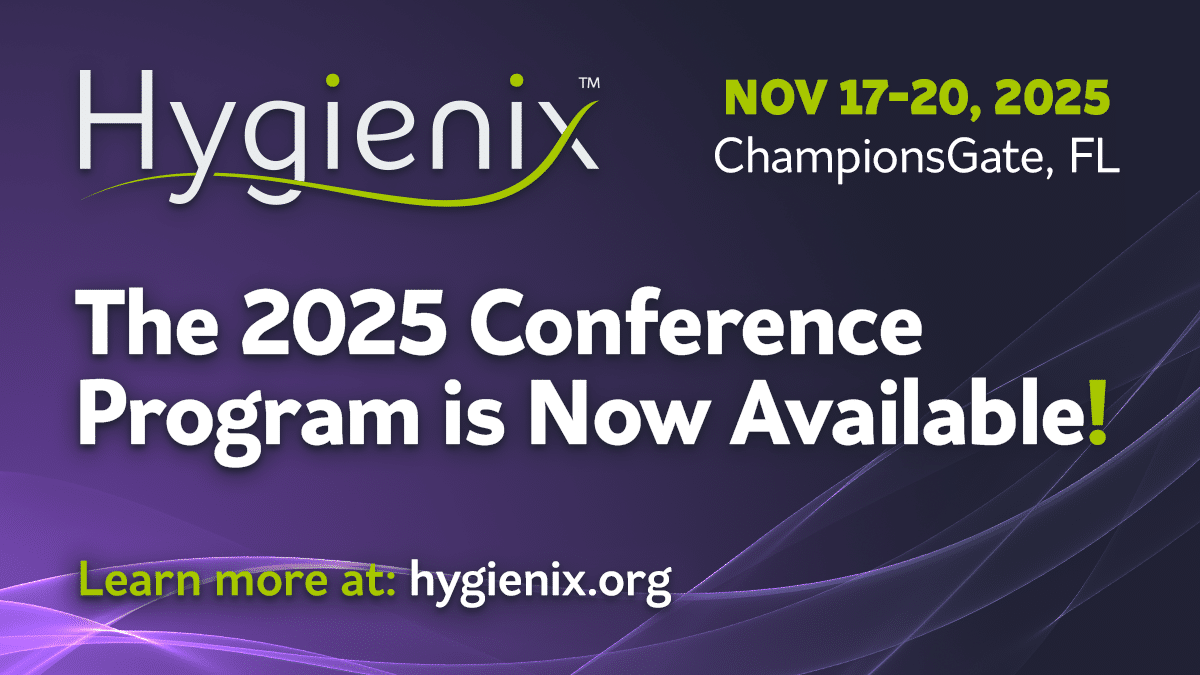 Hygienix 2025 Conference Program Live PR Graphic 1